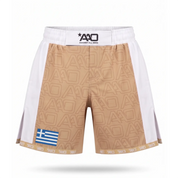 Griechenland Elevate MMA Shorts Beige/Weiss Bild 1