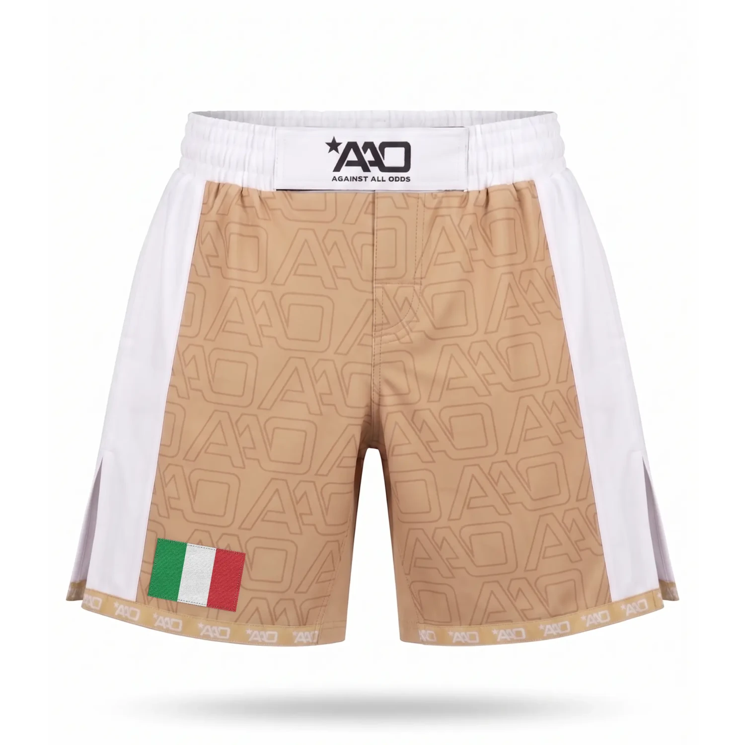 Italien Elevate MMA Shorts Beige/Weiss Bild 1
