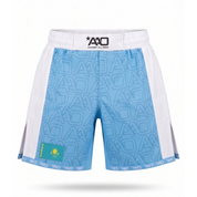 Kasachstan Elevate MMA Shorts Babyblau/Weiss Bild 1