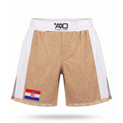 Kroatien Elevate MMA Shorts Beige/Weiss Bild 1