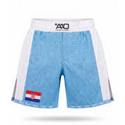Kroatien Elevate MMA Shorts Babyblau/Weiss Bild 1