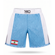 Libanon Elevate MMA Shorts Babyblau/Weiss Bild 1