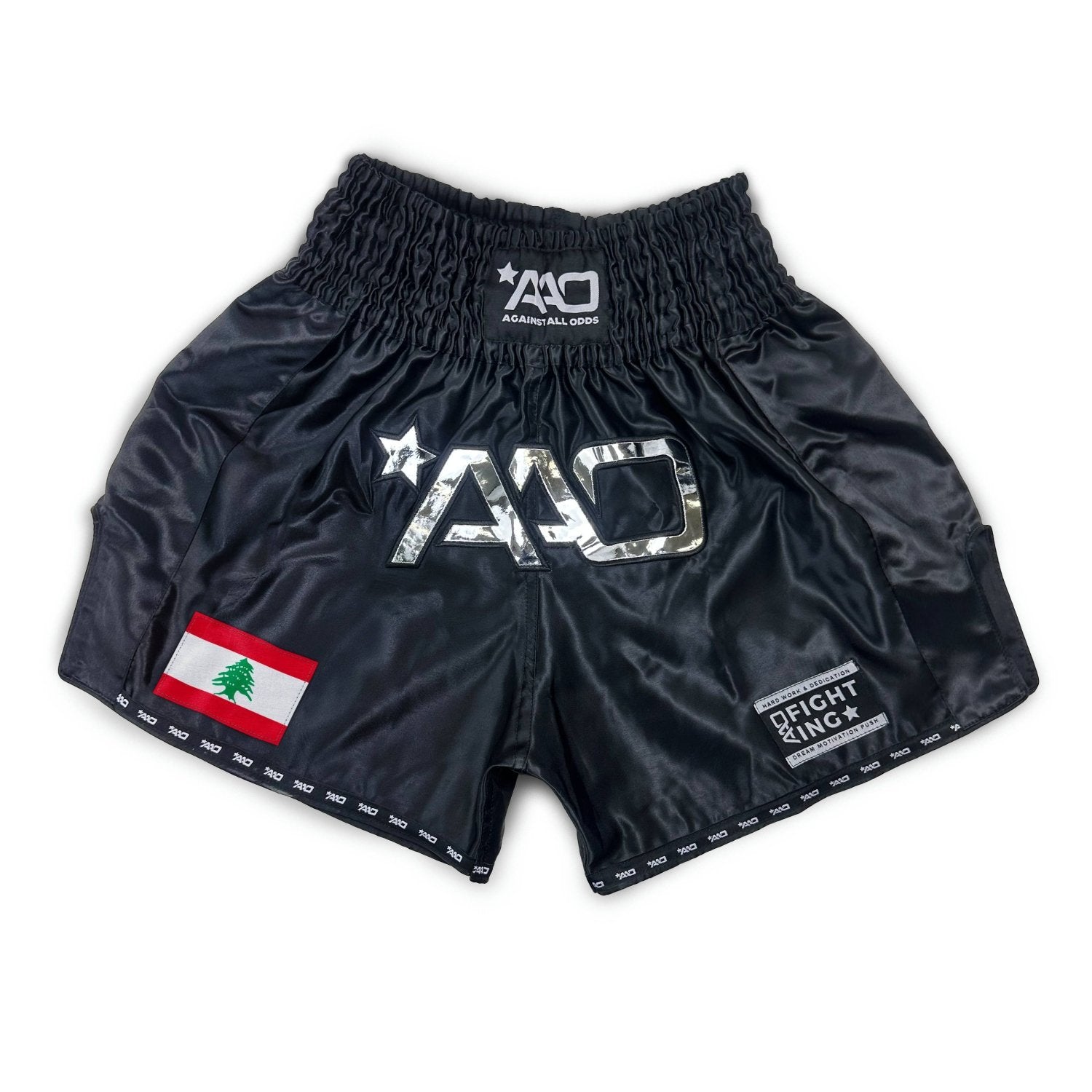 AAO Muay Thai Shorts "Legacy" - Libanon - Aao-Fighting