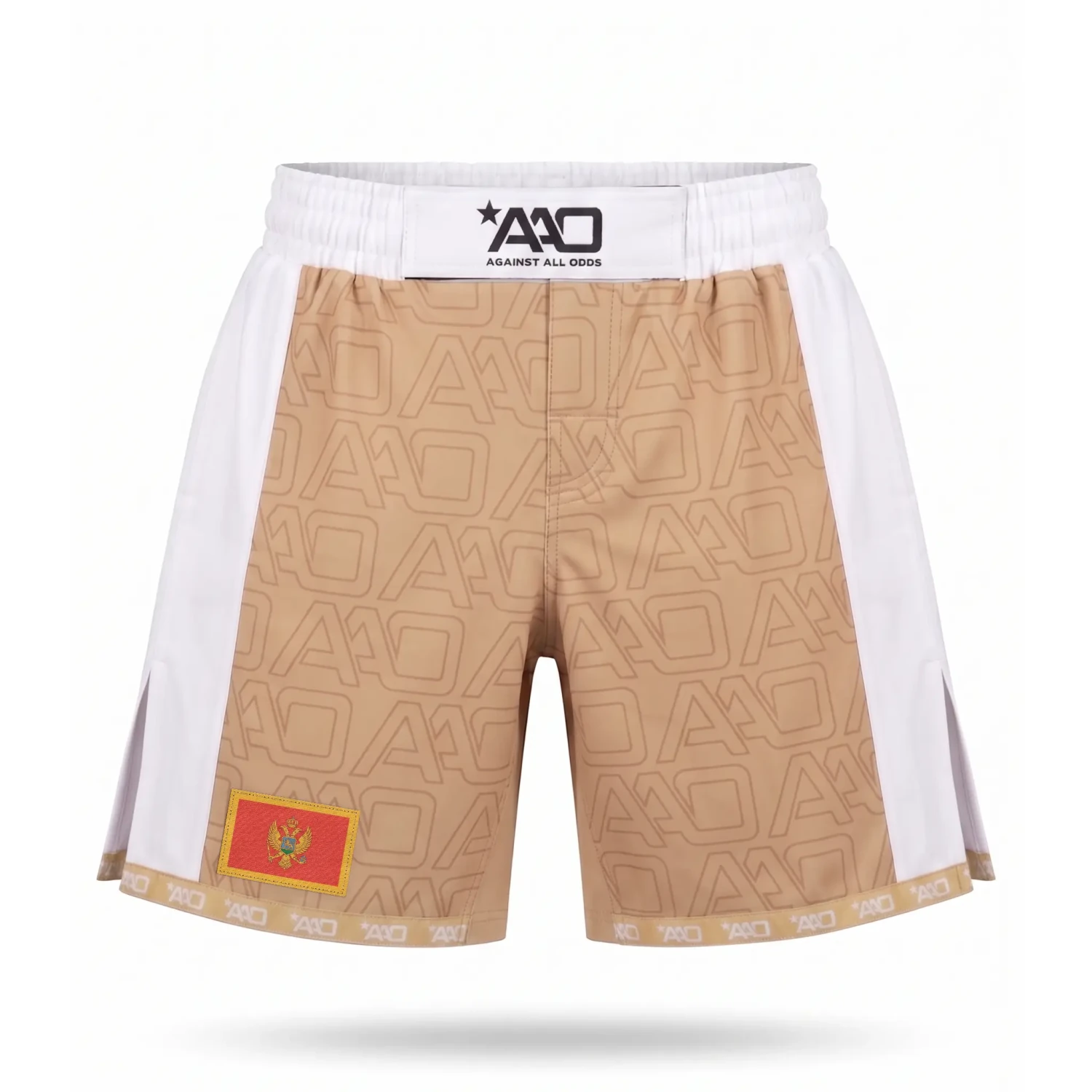 Montenegro Elevate MMA Shorts Beige/Weiss Bild 1