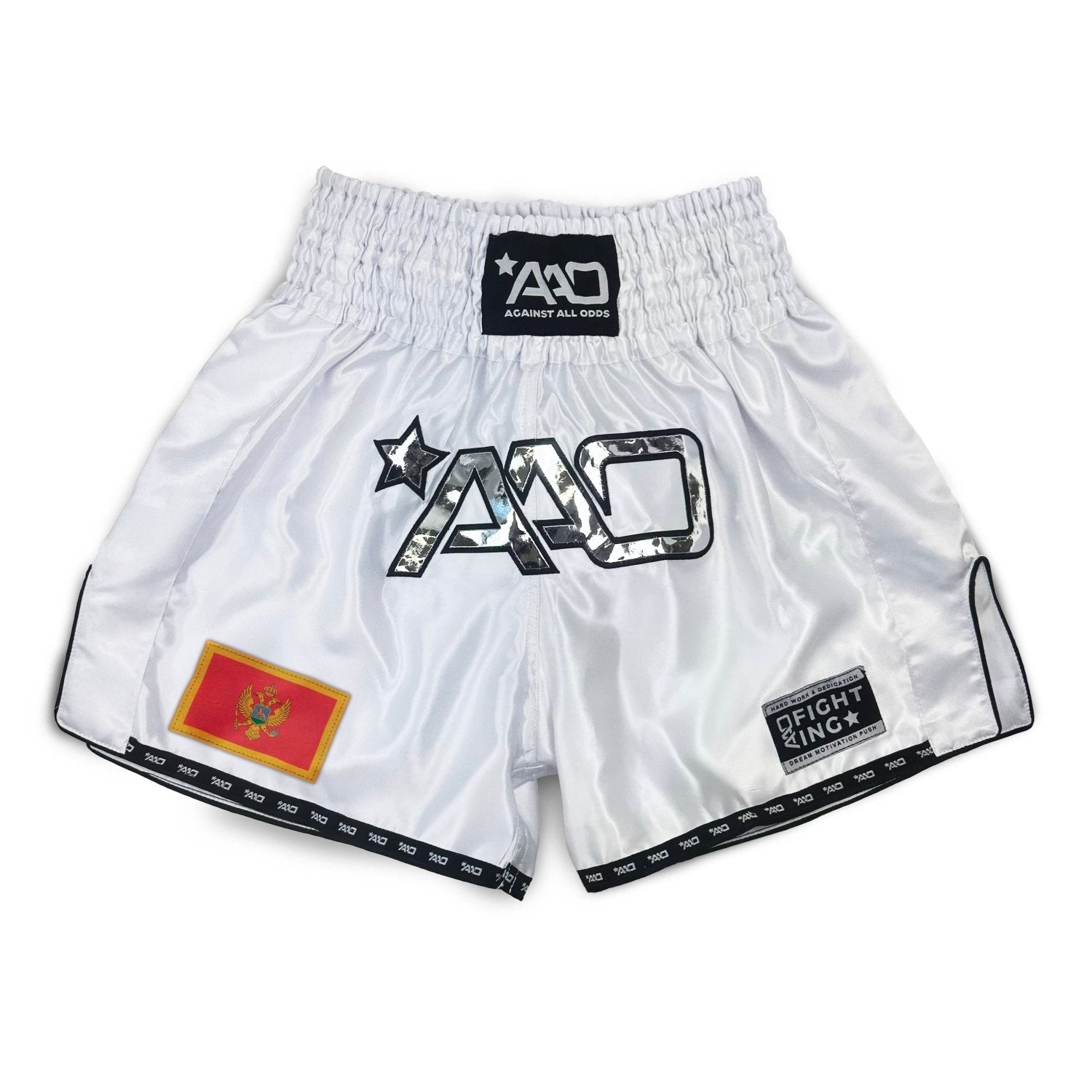AAO Muay Thai Shorts "Legacy" - Montenegro - Aao-Fighting