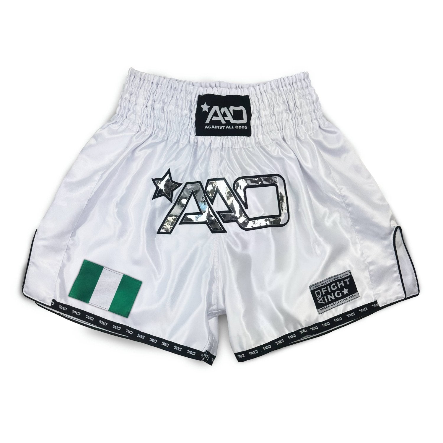 AAO Muay Thai Shorts "Legacy" - Nigeria - Aao-Fighting