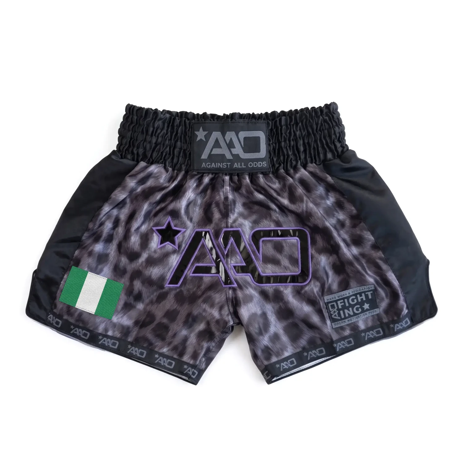 Nigeria TechLayer Muay Thai Shorts - AAO - Aao-Fighting