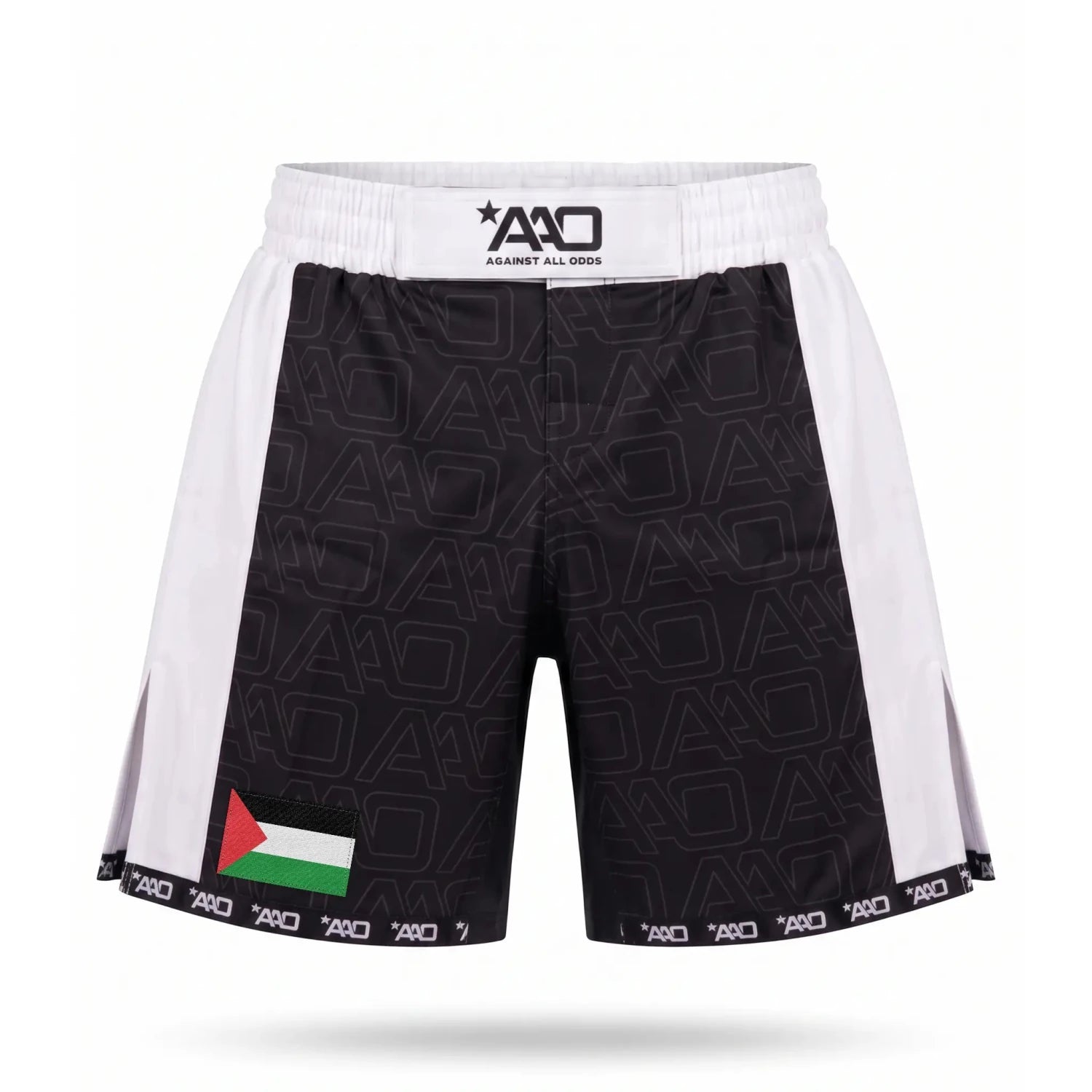 Palästina Elevate MMA Shorts Schwarz/Weiss Bild 1