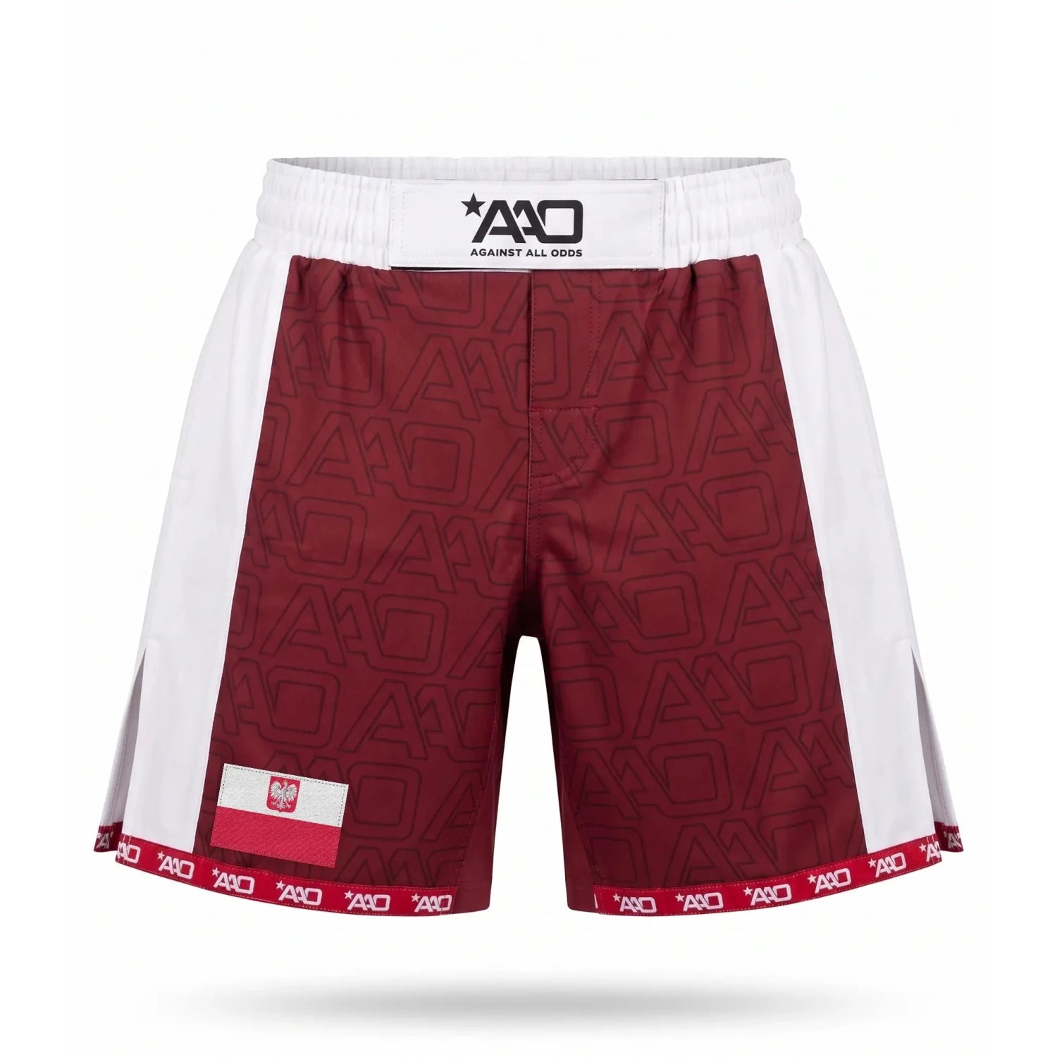 Polen Elevate MMA Shorts Rot/Weiss Bild 1