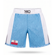 Polen Elevate MMA Shorts Babyblau/Weiss Bild 1