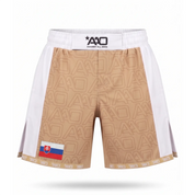Slowakei Elevate MMA Shorts Beige/Weiss Bild 1