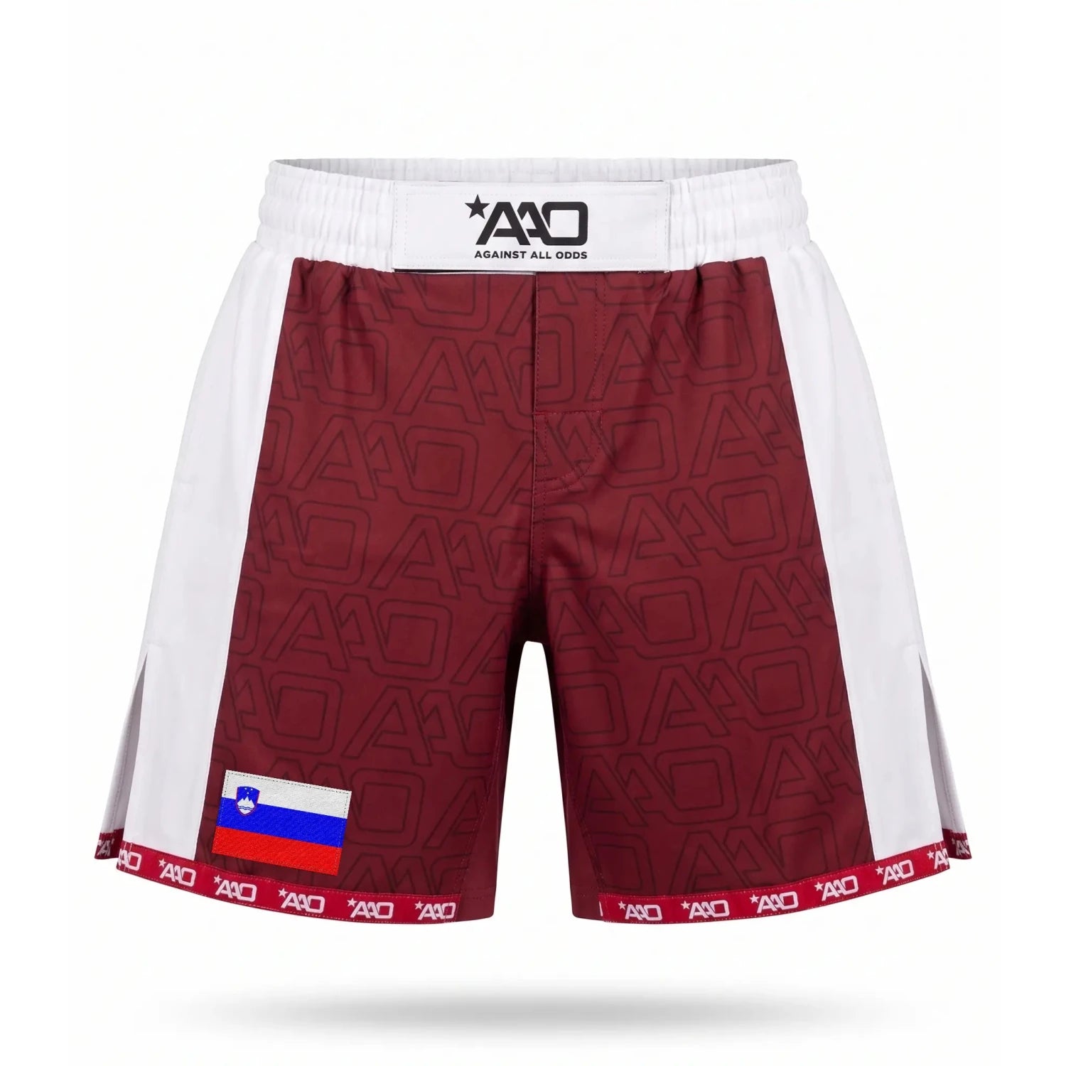 Slowenien Elevate MMA Shorts Rot/Weiss Bild 1