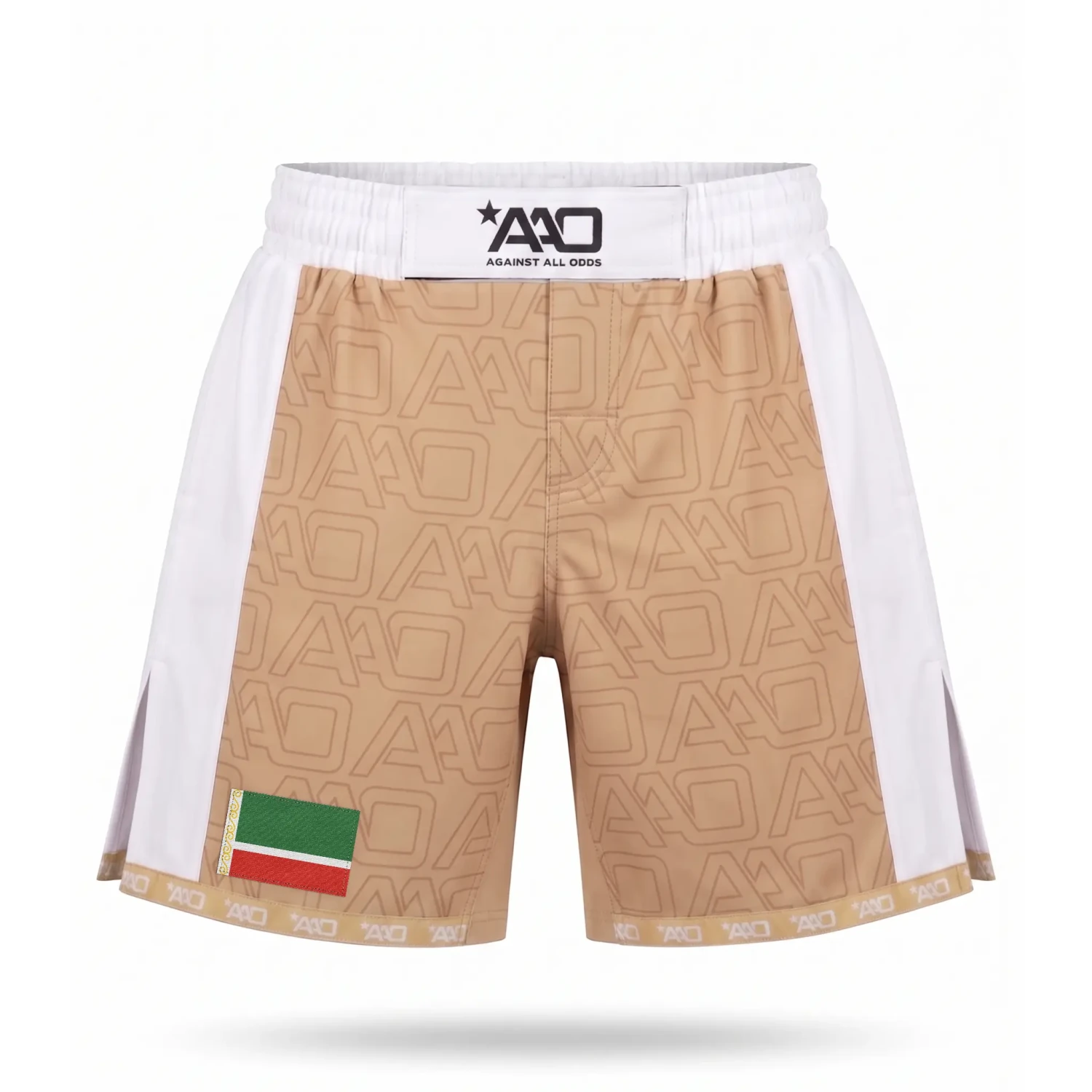 Tschetschenien Elevate MMA Shorts Beige/Weiss Bild 1