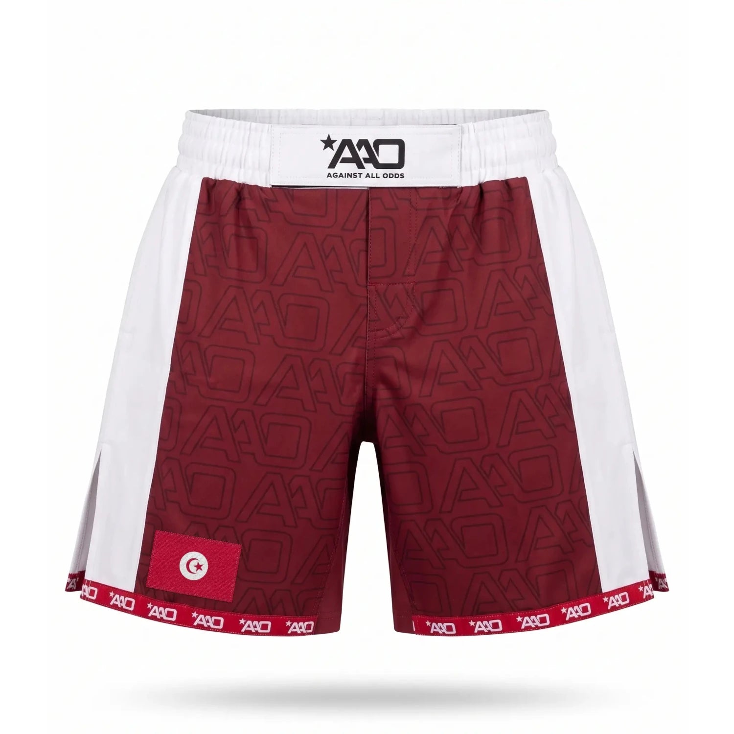 Tunesien Elevate MMA Shorts Rot/Weiss Bild 1
